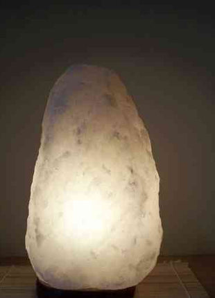 12V 12W 2-3Kg Himalayan White Salt Lamp Crystal Rock Natural Shape Unique Lamps