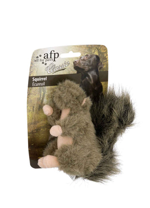Dog Plush Toy - Squirrel Squeaky Interactive Small Life Like Pet Puppy Play