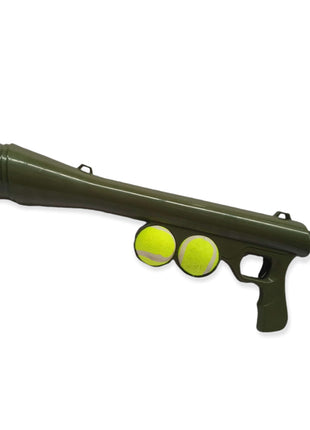 Dog Tennis Ball Launcher Gun - Pet Puppy Outdoors Exercise Fun Play