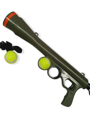 Dog Tennis Ball Launcher Gun - Pet Puppy Outdoors Exercise Fun Play
