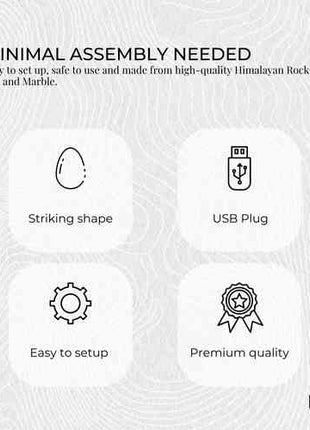 USB Colour Changing Egg Shape Himalayan Pink Salt Lamp Color Change LED Light