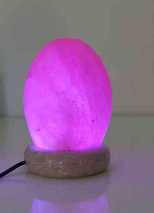USB Colour Changing Egg Shape Himalayan Pink Salt Lamp Color Change LED Light