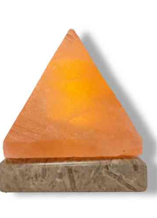 USB Colour Changing Salt Himalayan Lamp - Pyramid Shape Pink Rock LED Light
