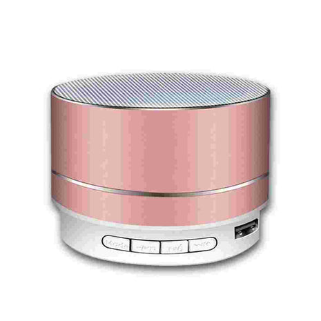 Portable Bluetooth Speakers with Wireless Bass & LED Lights (Red)(Pink)(Blue)