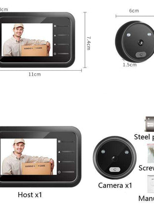 Smart Cat Eye Video Doorbell - 2.4 Hd Electronic Home