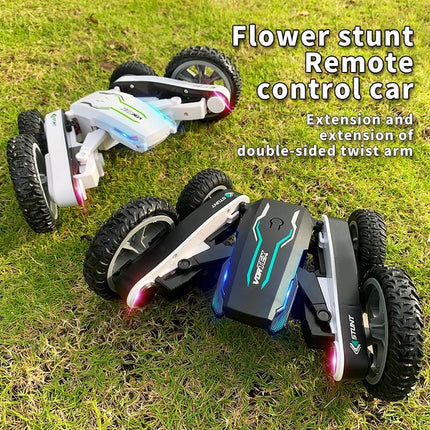 2.4g Rc Stunt Car - Double Deformation Twisting & Rotating - White