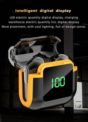 Intelligent Bluetooth Earphones with Digital Display - Pro 90 Hifi Black