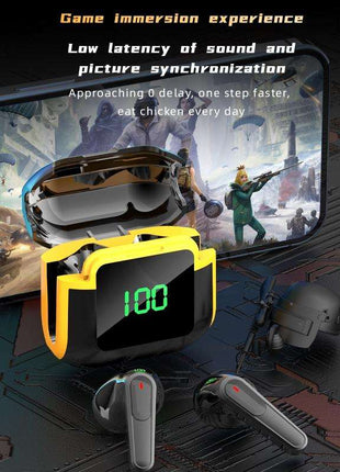 Intelligent Bluetooth Earphones with Digital Display - Pro 90 Hifi Black