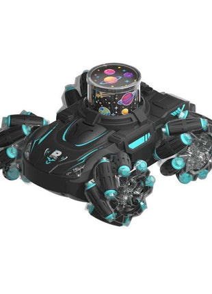 Stunt Remote Control Car with 2.4g Magic Projection - Colourful - Black Blue