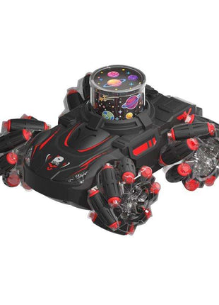 Stunt Remote Control Car with 2.4g Magic Projection - Colourful - Black Blue