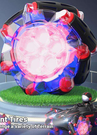 Stunt Remote Control Car with 2.4g Magic Projection - Colourful - Black Blue