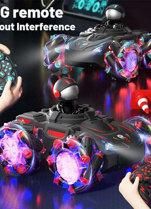 Stunt Remote Control Car with 2.4g Magic Projection - Colourful - Black Blue