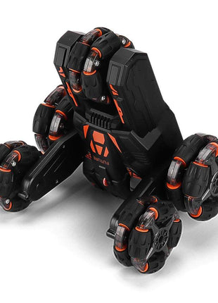 360-degree Swing Arm Rc Car with 5 Wheels - Multifunctional 2.4g - Black