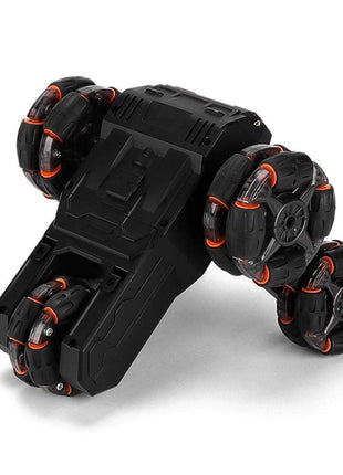 360-degree Swing Arm Rc Car with 5 Wheels - Multifunctional 2.4g - Black