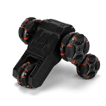 360-degree Swing Arm Rc Car with 5 Wheels - Multifunctional 2.4g - Black