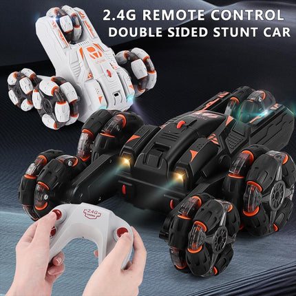 360-degree Swing Arm Rc Car with 5 Wheels - Multifunctional 2.4g - Black