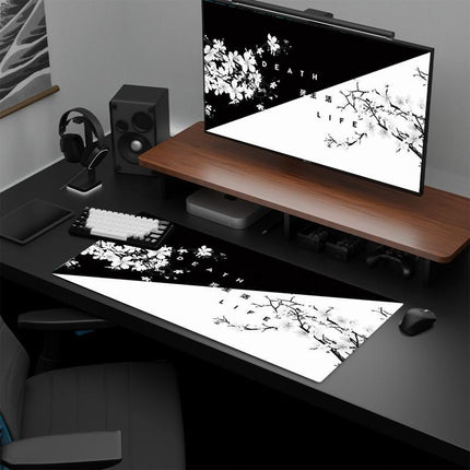 Cherry Blossom Ink Painting Mouse Pad Non Slip - Pattern 1 - 300X700X2Mm