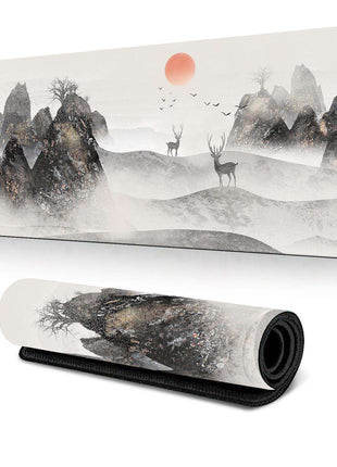 Cherry Blossom Ink Painting Mouse Pad Non Slip - Pattern 1 - 300X700X2Mm