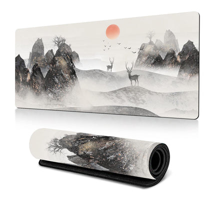 Cherry Blossom Ink Painting Mouse Pad Non Slip - Pattern 1 - 300X700X2Mm