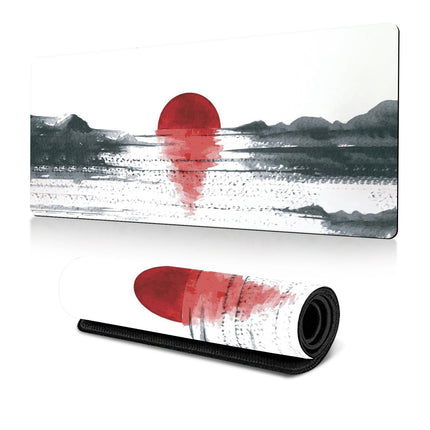 Cherry Blossom Ink Painting Mouse Pad Non Slip - Pattern 1 - 300X700X2Mm