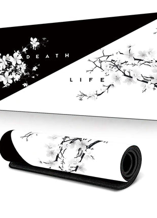 Cherry Blossom Ink Painting Mouse Pad Non Slip - Pattern 1 - 300X700X2Mm