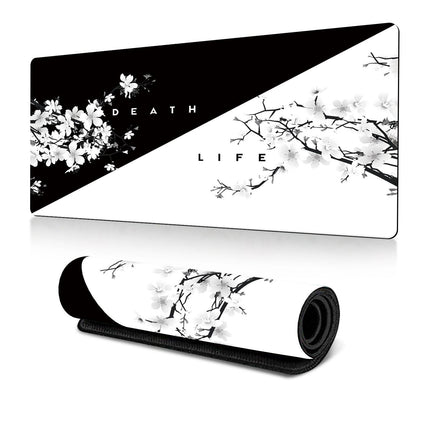 Cherry Blossom Ink Painting Mouse Pad Non Slip - Pattern 1 - 300X700X2Mm
