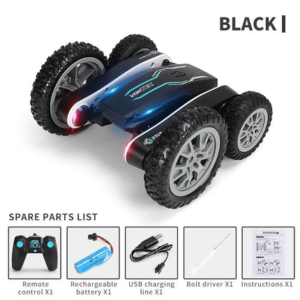 2.4g Rc Stunt Car - Double Deformation Twisting & Rotating - Black