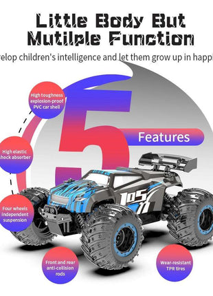 Off-road 2.4g Rc Electric Climbing Vehicle - Black Blue