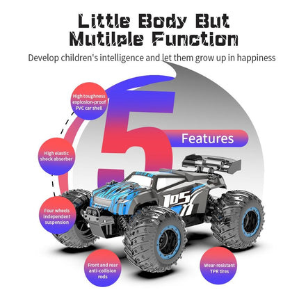 Off-road 2.4g Rc Electric Climbing Vehicle - Black Blue