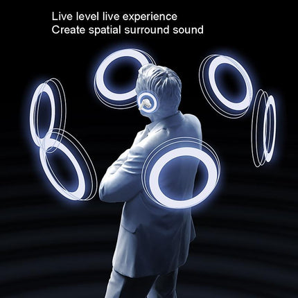 Wireless Dual Noise-cancelling Bluetooth Earphones for Music and Calls - Black