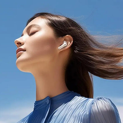Wireless Dual Noise-cancelling Bluetooth Earphones for Music and Calls - Black