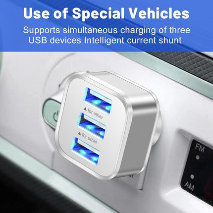 3-Port Usb 2.0 Hub Expander - Silver