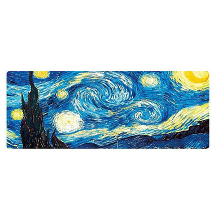 Large Desk Mouse Pad For Oil Painting - Seaside Boat