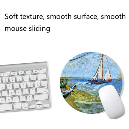 Large Desk Mouse Pad For Oil Painting - Autumn Leaves