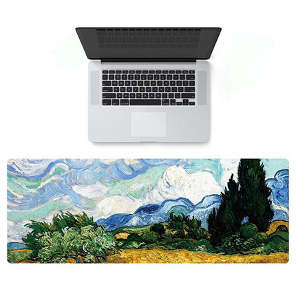 Large Desk Mouse Pad For Oil Painting - Autumn Leaves