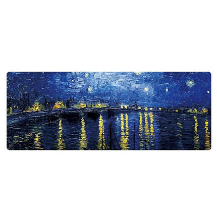 Large Desk Mouse Pad For Oil Painting - Autumn Leaves