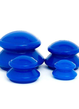 4-Piece Silicone Cupping Therapy Set For Body Massage - White