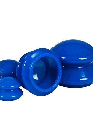 4-Piece Silicone Cupping Therapy Set For Body Massage - White