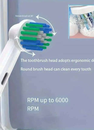 Experience Deep Cleaning Like Never Before with Luxury Replacement Heads and Travel Case.