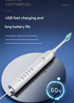 Purple Sonic Pulse Pro: 5 Smart Modes, 2-Min Timer, Lightning USB Charge – Complete Kit with 4 Heads, Bracket & Box for Effortless Glow!