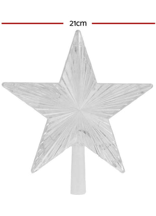 Jingle Jollys Christmas Tree Topper Star RGB LED Xmas Decor 80 Modes APP Control