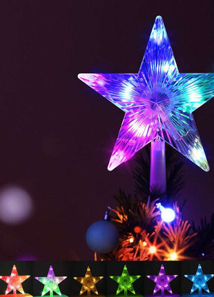 Jingle Jollys Christmas Tree Topper Star RGB LED Xmas Decor 80 Modes APP Control