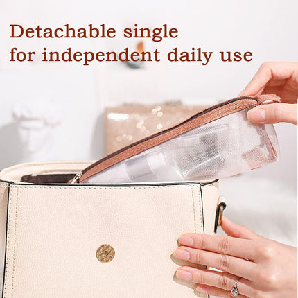 Stylish Pink Portable Toiletry & Makeup Bag - Waterproof, Hanging Design, Perfect for Travel and Daily Use!