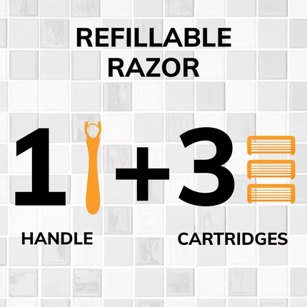 BIC Flex 5 Hybrid Men's 5-Blade Disposable Razor Shaving Kit