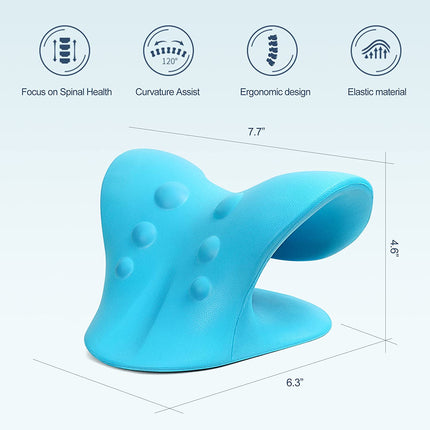 Revolutionary Neck Stretcher Pillow for Instant Pain Relief - Ultimate Cervical Traction Device for Relaxed Muscles and TMJ Relief