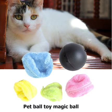Interactive Plush Electric Rolling Ball Toy for Dogs and Cats - Automatic Activation Chew and Play Fun