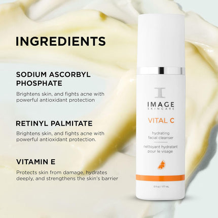 Skincare Vital C Hydrating Facial Cleanser - 177ml for Radiant Skin