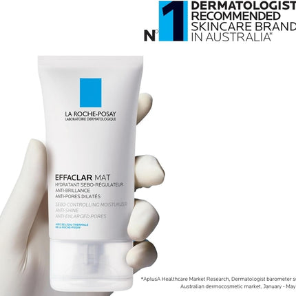 La Roche-Posay Effaclar Mat Anti-Acne Moisturiser – Shine Control & Pore Minimizer, 40ml