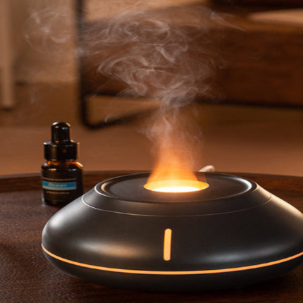 New Humidifier Colorful Simulation Flame Aroma Diffuser Desktop Creativity Humidifier for Home Room